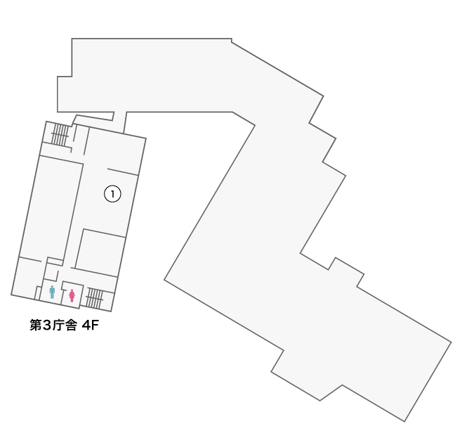 本庁舎マップ(第3庁舎4F)の画像