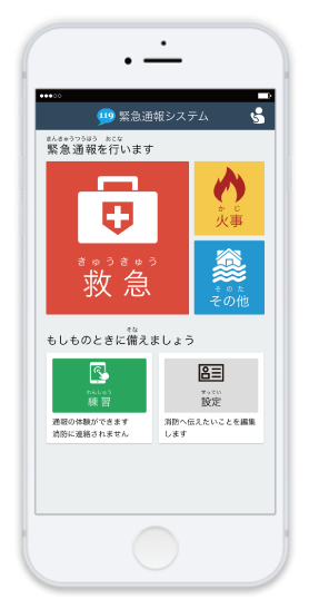 Net119緊急通報システムでご利用可能な携帯電話・スマートフォンの画像1