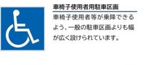 車椅子使用者用駐車区画