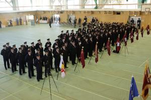 消防出初式消防職団員整列風景