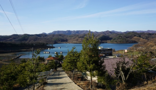 コーヒー博物館から見えるチュンジュ湖