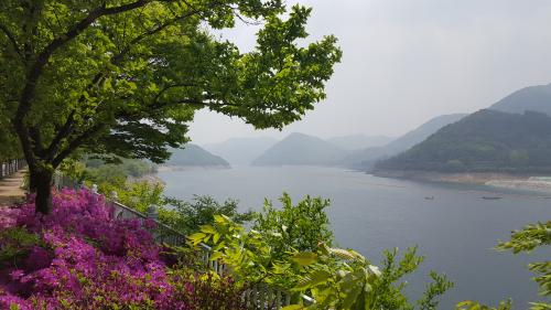 水文化館から見える忠州湖